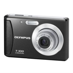Olympus T-100 12MP Digital Kamera dengan 3X Optik Zoom dan 2.4 Inch LCD (Hitam) (Model Lama) -Internasional