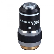 OMAX 100X (Minyak, Musim Semi) Achromatic Senyawa Lensa Mikroskop Objektif-Intl
