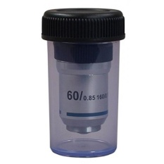OMAX 60X Achromatic Lensa Objektif (Spring) untuk Mikroskop Majemuk-Intl