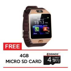 Onix Cognos Smartwatch U9 DZ09 - GSM Sim Card FREE SD CARD 4GB - TERMASUK BOX - Gold