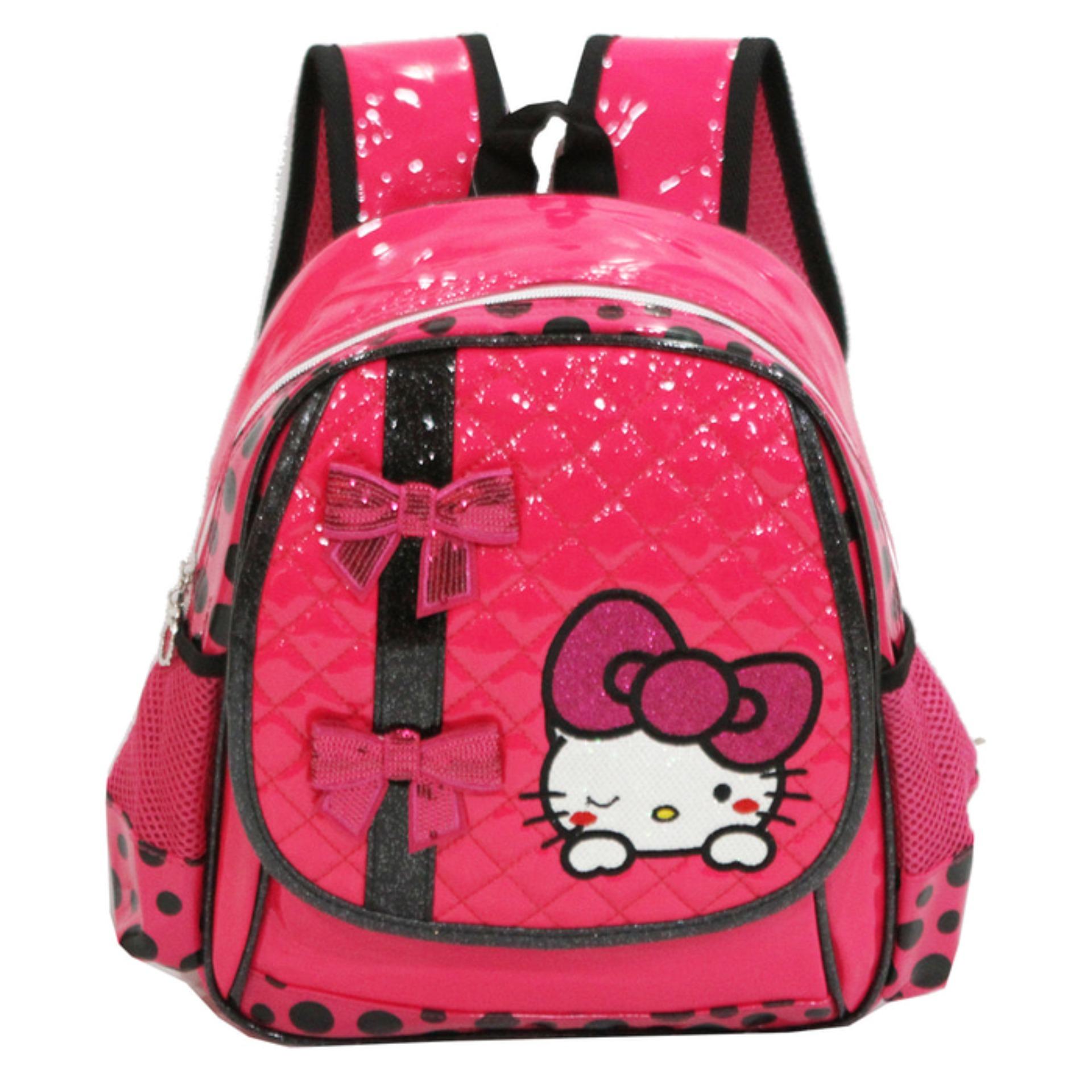 Onlan Tas Ransel Anak TK Bahan Anti Air Karakter Anak Perempuan Import - Pink Fanta