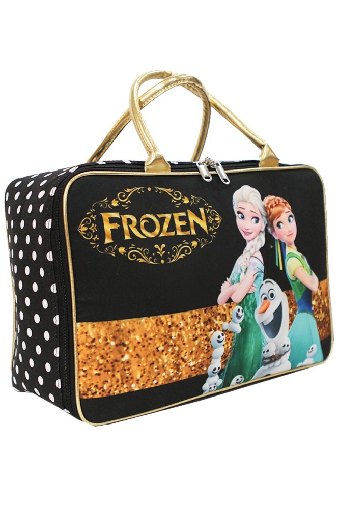 Onlan Travel Bag Karakter Anak Bahan Kanvas Halus - Hitam Gold | Lazada Indonesia