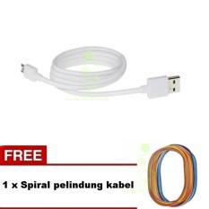Oppo 100% Original Kabel Data Oppo Ori Cable Data Oppo Micro Usb Kabel Oppo bisa buat charger dan transfer data Cable oppo - White