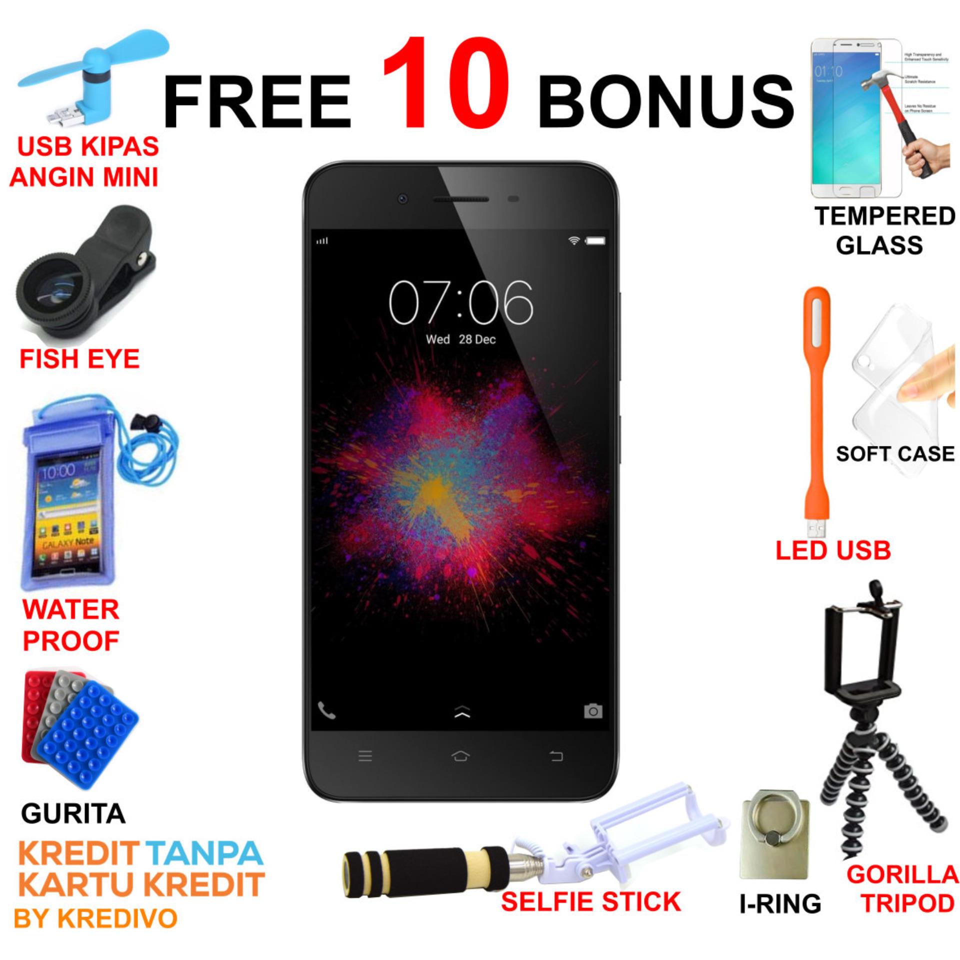 Oppo A37 2/16 - Black Free 10 Bonus & Bisa Kredit Tanpa Karti Kredit