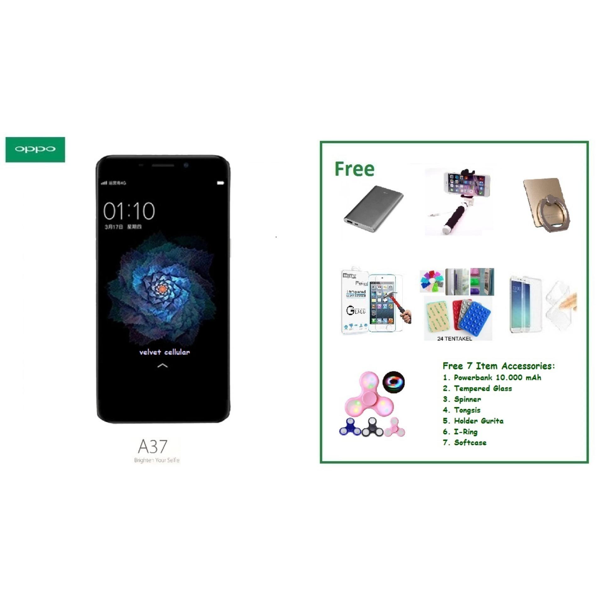 OPPO A37 [2/16GB] + Free 7 Item Accessories