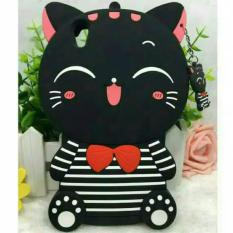 OPPO A37 // A37F - NEO 9 // VIVO Y51 // Y51L // Y29 CASE BONEKA 3D KUCING HITAM GARIS