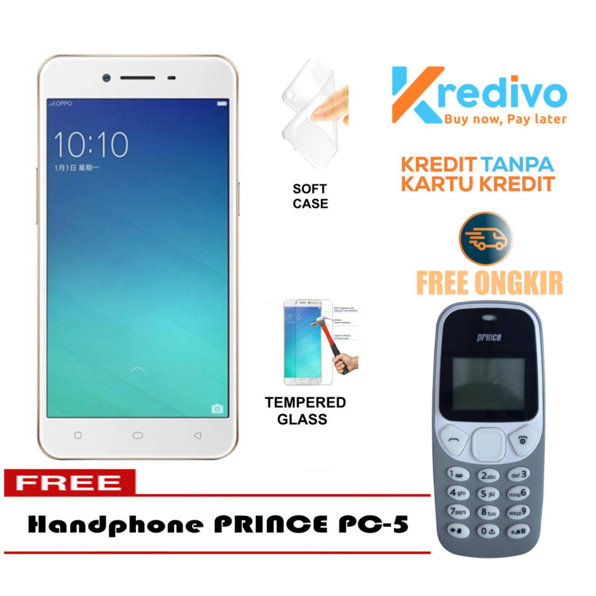 Oppo A37 Garansi Resmi 2/16 GB - Gold Free Handphone Prince PC-5 Bisa Kredit Tanpa Kartu Kredit