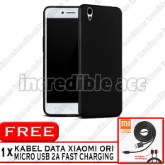 Oppo A37 / Oppo Neo 9 Baby Skin Soft Anti Fingerprint Babby Skin Softase Silicon Slim Matte Ultra Slim - Black + Free Kabel Data Xiaomi Original 2A