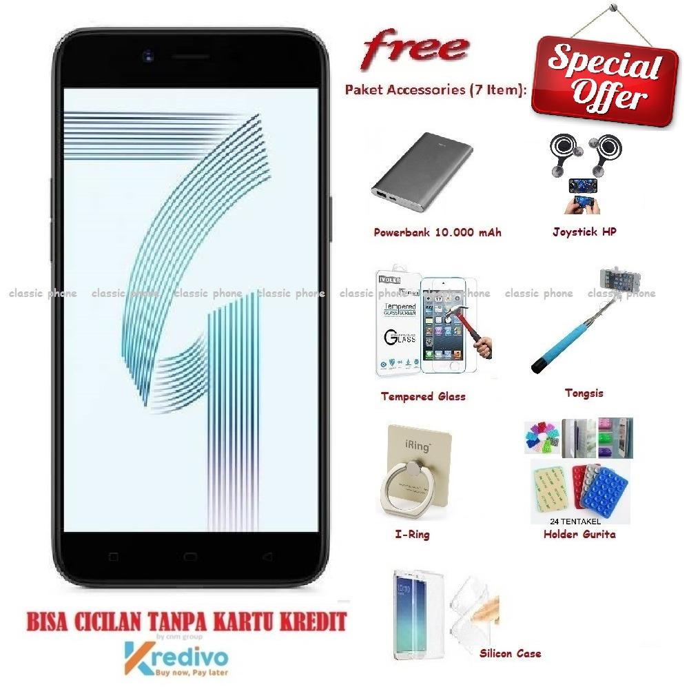 OPPO A71 [2/16GB] + SPECIAL OFFER - Free Paket Accessories (7 Item)