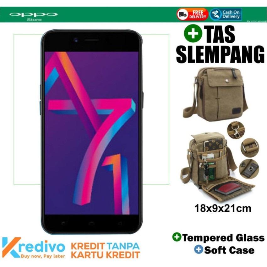 Oppo A71 3GB/32GB Plus Tas Slempang Cash & Kredit Tanpa Kartu Kredit
