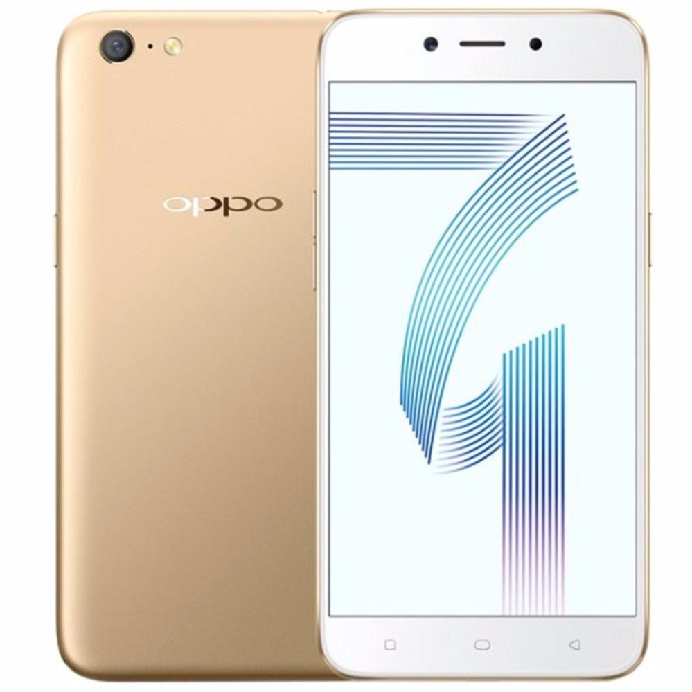 OPPO A71 Smartphone - Gold [16 GB/2 GB]- Garansi Resmi OPPO 