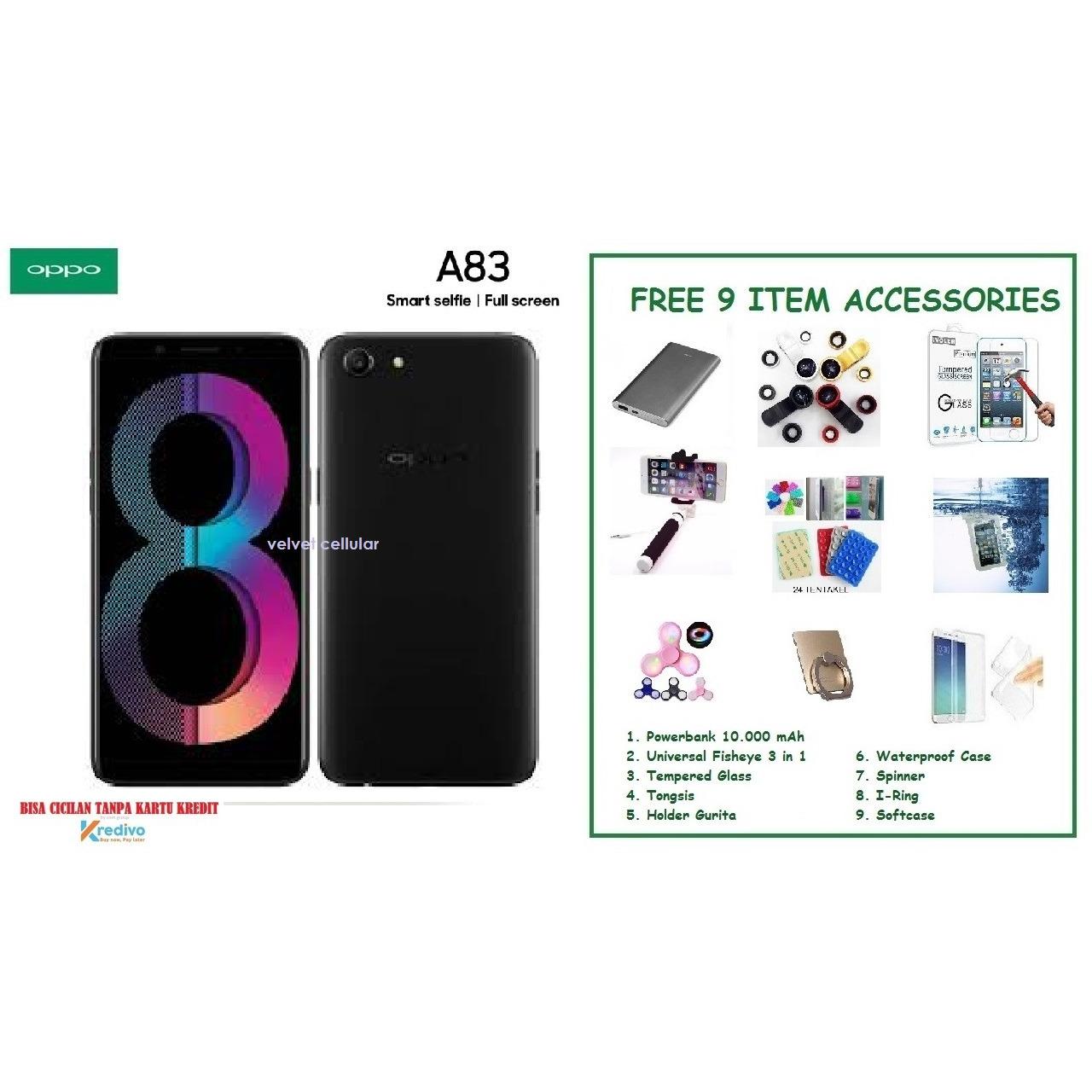 OPPO A83 [3/32GB] + FREE 9 ITEM ACCESSORIES