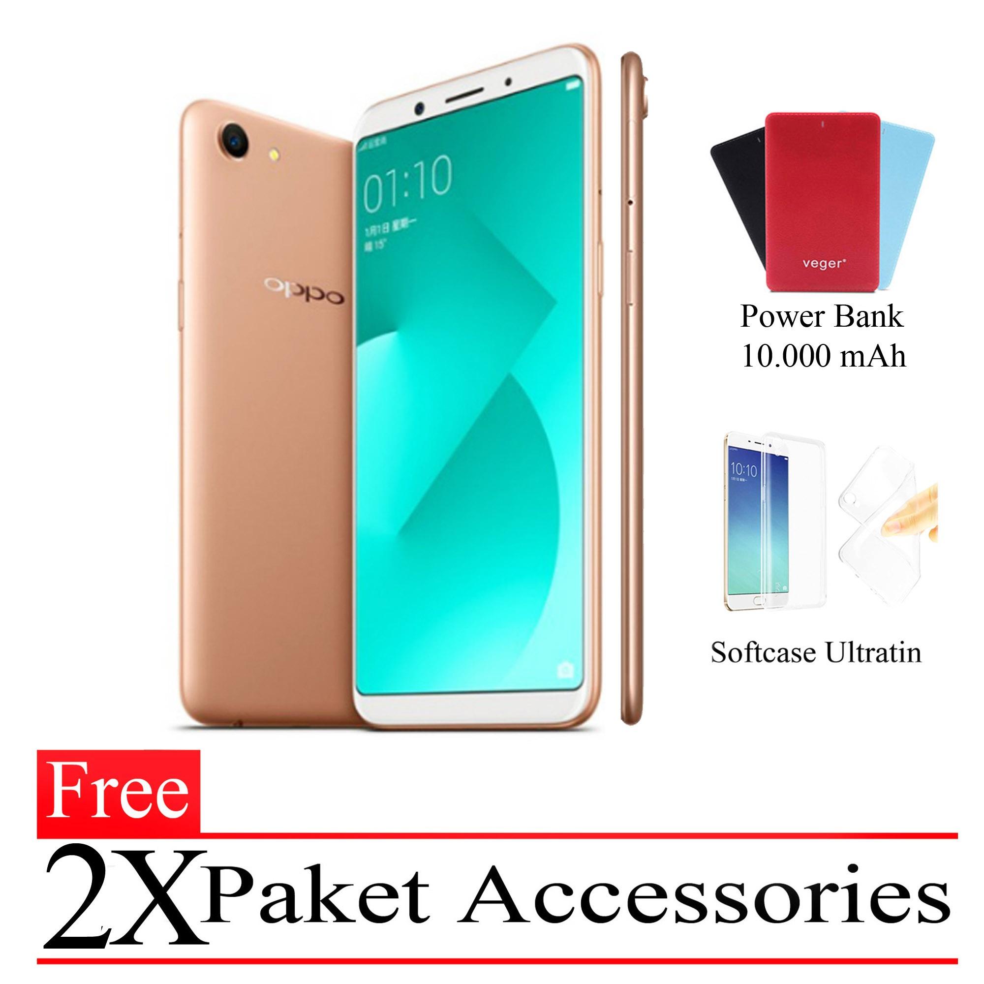 Oppo A83 Garansi Resmi Ram 3GB/32GB (Free 2X Paket Accessories) Gold Smartphone