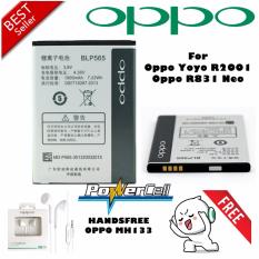Oppo Baterai BLP 565 For OPPO Yoyo R2001 / R831 Neo Original + FREE Handsfree Oppo MH133