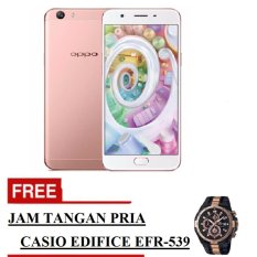 Oppo F1s Selfie Expert Smartphone -Rose Gold - 32 GB + Free Jam Tangan Pria