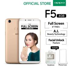 Oppo F5 4GB/32GB Gold – Smartphone Full Screen 6” FHD+ (Garansi Resmi Oppo Indonesia, Cicilan Tanpa Kartu Kredit, Gratis Ongkir)