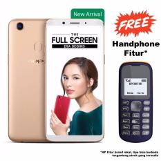 Oppo F5 - RAM 4GB - ROM 32GB - 20MP Front Camera - Gold - Paket HP Fitur