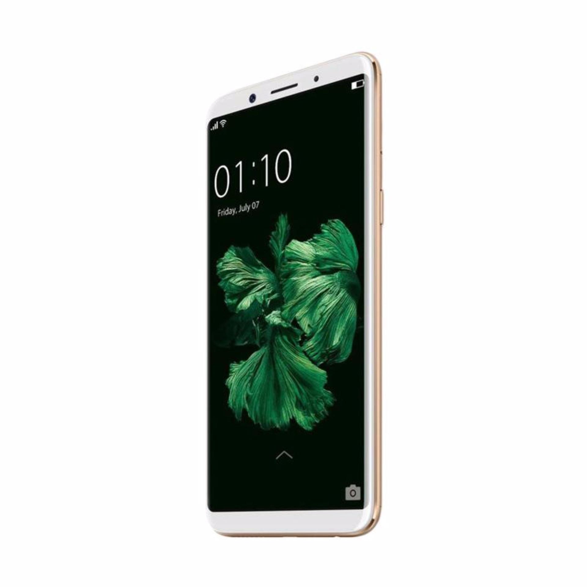 Oppo F5 Smartphone - Gold [32GB/4GB] Free Tongsis + Kuota 10 GB