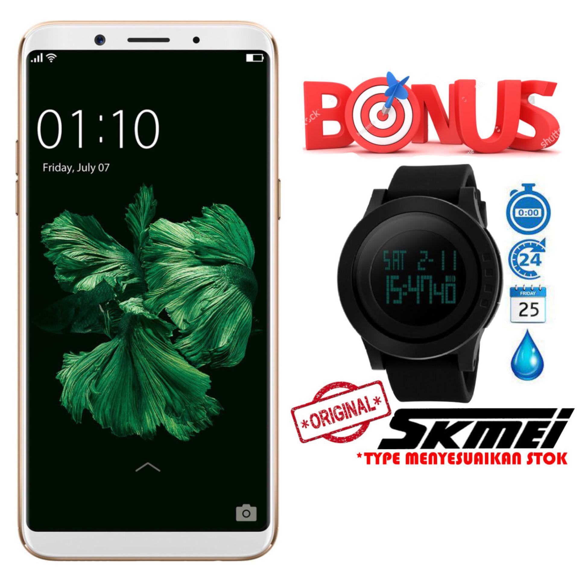 Oppo F5 Youth 3/32 GB - Gold Free Jam Tangan SKMEI Original Oppo F5 Youth 3/32 GB - Gold Free Jam Tangan SKMEI Original