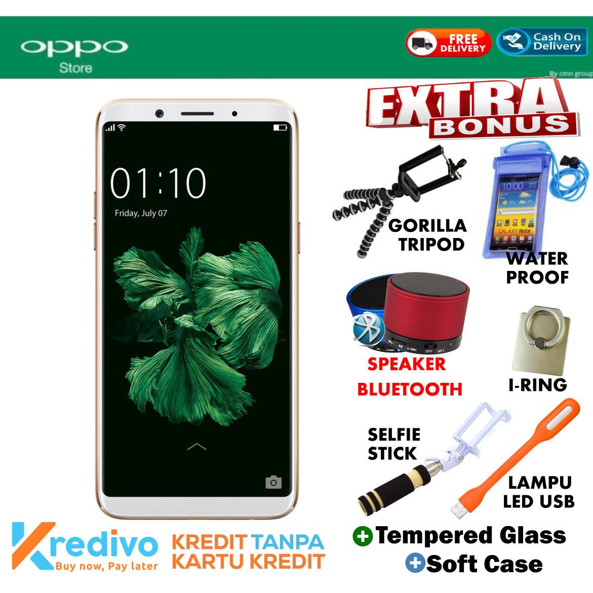 Oppo f5 Youth 3/32 GB - Gold Free Ekstra Bonus Bisa Kredit Tanpa Kartu Kredit