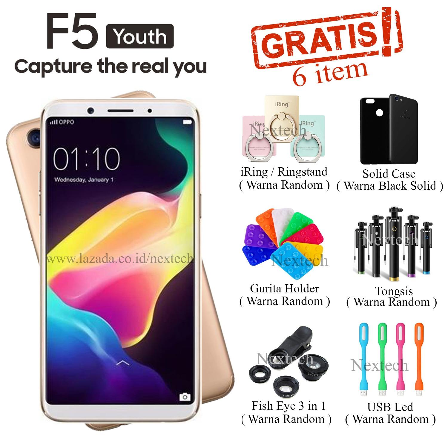 Oppo F5 Youth - Ram 3GB - Rom 32GB - Fingerprint - Gold