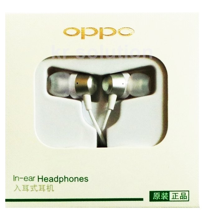 Oppo Handsfree Headset Jack 3.5mm Extra Bass Original - Putih