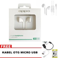 OPPO Handsfree / Headset Stereo MH133 + Gratis Kabel OTG
