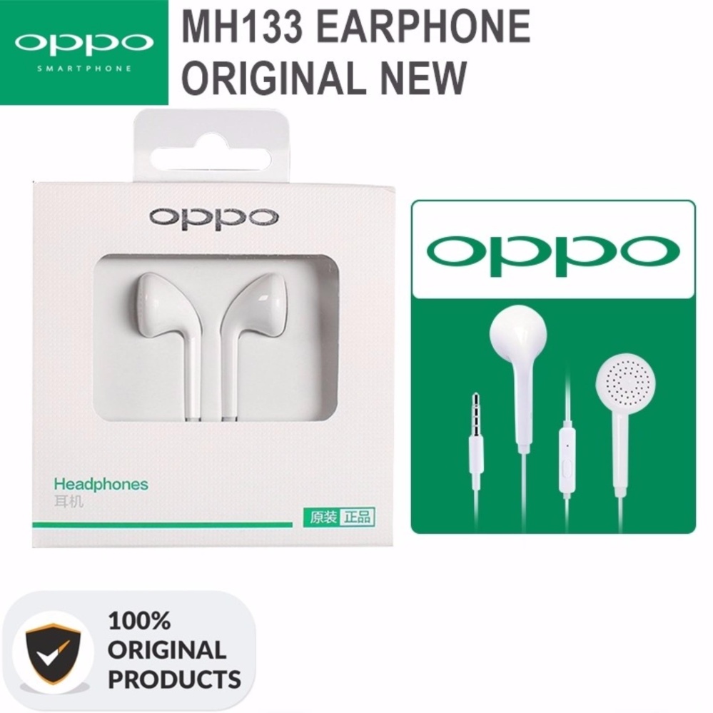Oppo Handsfree Hendset / Earphonne MH133 - Putih