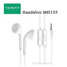 Oppo Handsfree Type MH133 Jack 3.5mm Headset/Earphone Stereo Bass - White