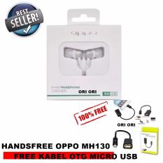 OPPO Headset / Handsfree OPPO MH-130 + Free Kabel OTG Micro USB