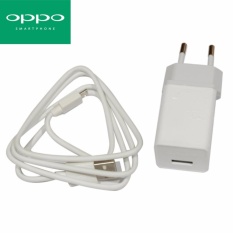 OPPO Travel Adapter Charger Head With Cable Micro USB AK903 Original - Putih