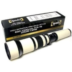 Opteka 650-1300mm High Definition Telephoto Lensa Variabel untuk Canon EOS 7D, 6D, 5d, 5DS, 1DS, 70D, 60D, 60Da, 50D, 40D T6S, T6i, T5i, T5, T4i, T3i, T3, T2i dan SL1 Digital SLR Kamera-Internasional