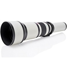 Opteka 650-1300mm (dengan 2x-1300-2600mm) Telephoto Zoom Lensa untuk Canon EOS 7D, 6D, 5D, 5Ds, 1Ds, 80D, 70D, 60D, 60Da, 50D, 40D, T6s, T6i, T6, T5i, T5, T4i, T3i, T3, T2i dan SL1 Digital SLR Kamera-Internasional
