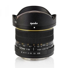 Opteka 6.5mm F/3.5 Fisheye Lens untuk Nikon D7500, D7200, D7100, D7000, D5500, D5300, D5200, D5100, D3400, D3300, D3200 dan D3100 Digital SLR Kamera-Internasional