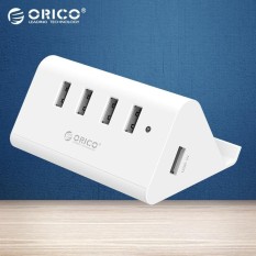 ORICO Kecepatan Tinggi 4 Port USB 2.0 Splitter USB HUB Phone Stand Desktop Dudukan Putih-Internasional