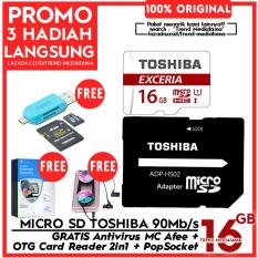 Rp 120.000. Original 100% Toshiba Micro SD 90Mb/s (4k Action Cam / Gopro / Smartphone) Class10 UHS-3 Gratis Antivirus ...