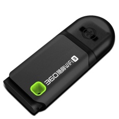 Original 360 Mini Pocket WIFI 3 Router Jaringan Nirkabel (Hitam)-Intl