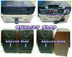 ORIGINAL AMPLIFER AM-1000 BLUETOOTH + 2 SPEAKER TARGA 6 INCH 2 WAY