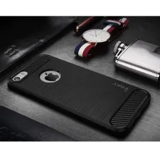 original ipaky shockproof hHybrid Back Case for Iphone 6 Plus / 6s Plus - black - Free Tempered Glass KACA