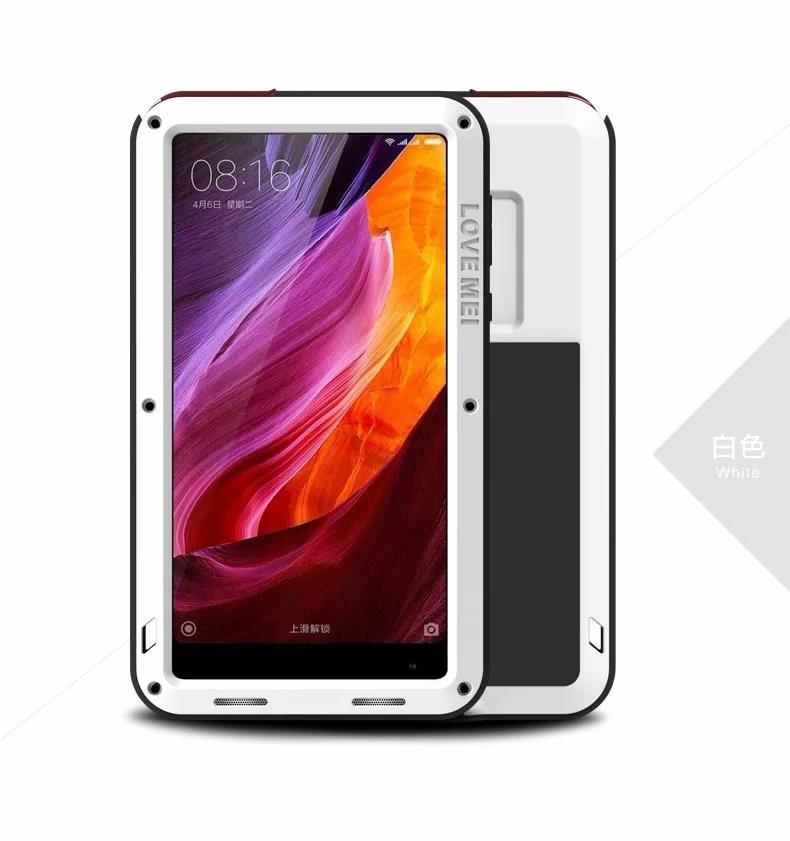 Asli Cinta Mei Mewah Anti Guncangan Logam Aluminium Bingkai Silikon Ponsel Case S untuk Xiaomi Mi Maksimum Case Sarung