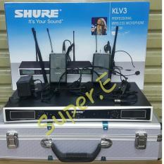 ORIGINAL Mic Wireless Shure KLV 3 Clip On + Headset