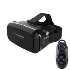 Asli Shinecon Virtual Reality 3D Film Permainan Melihat Headset Kacamata Kotak Vr untuk 3.5-6.0 Inch Ponsel + Pengendali Jarak Jauh