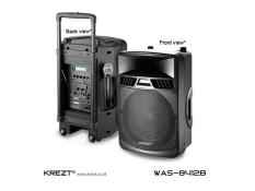 ORIGINAL Speaker Portable Wireless Meeting Krezt WAS 8412B ( 12 Inch )