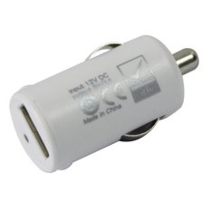 OTG USB Adapter Micro Auto USB in Car Charger for iPhone 4 & 4S/iPad/iPhone 3G/3GS - Putih