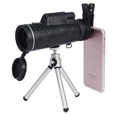Outdoor 40X60 5 In 1 Universal Monocular Zoom Lensa Optik Teleskop + Tripod + Klip untuk Universal Mobile PHONE-Intl