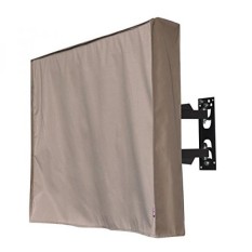 Outdoor 72TV Cover, Brown Weatherproof Universal Protector for 72 LCD, LED, Plasma Television Sets - Compatible with Standard Mounts and Stands. Built In Remote Controller Storage Pocket - intl