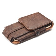 Outdoor Climbing 3 Ukuran Kantong Umum Flip Pocket Leather Pelindung Penutup Ponsel dengan Slot Kartu Buckle untuk IPhone Samsung 5.5 Inch-Intl