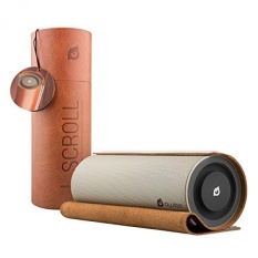 Owlee Scroll Vintage Leather Wireless Bluetooth Speaker, 20 W, 2 Driver Yang Kuat, 2 Kuat Woofer, Bass Yang Dalam, Hands-free Calling, 3D Suara, NFC, 9 + Jam Waktu Bermain, untuk IPhone, IPad, SAMSUNG Telepon,-Intl