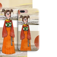 Padang Gurun Iphone8plus/7 Ditambah Imut Gaya Jepang Bermata Siswi Hardcase Selubung Ponsel