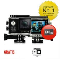 Paket - Brica B-Pro 5 Alpha Edition 4K Mark II - AE2 Black 2 Inch LCD Garansi Resmi + Memory Card 16GB
